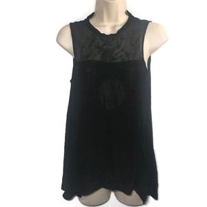 Black asymmetrical top